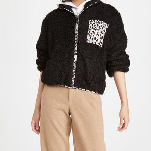 Nwt Plush Apparel | Cheetah Fleece Jacket
